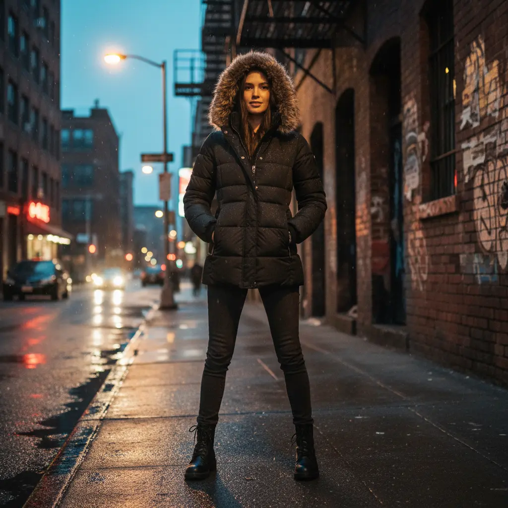 The Windbreaker Puffer: City-Ready Style