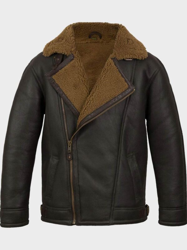 Anderson Black Sheepskin Shearling Leather Jacket