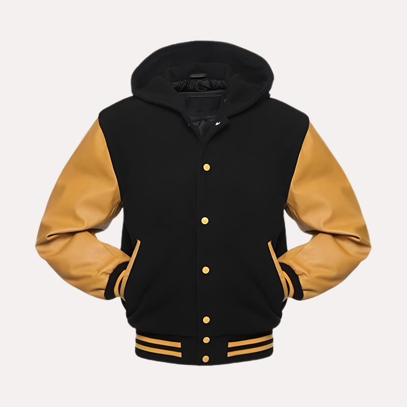Black and Yellow Varsity Jacket