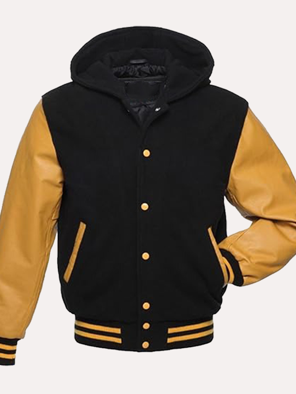 Black and Yellow Varsity Jacket