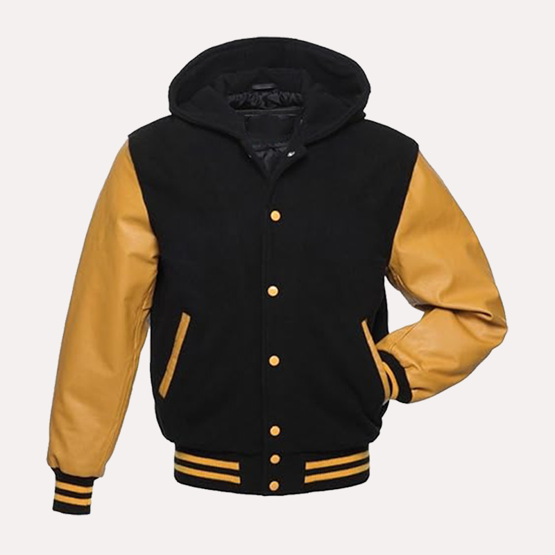 Black and Yellow Varsity Jacket