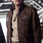 Brown Stand-Collar Field Jacket