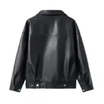 Julie Black Biker Leather Jacket