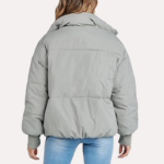 Womens Grey Puffer Jacket