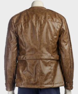Belted Pilot Leather Jacket