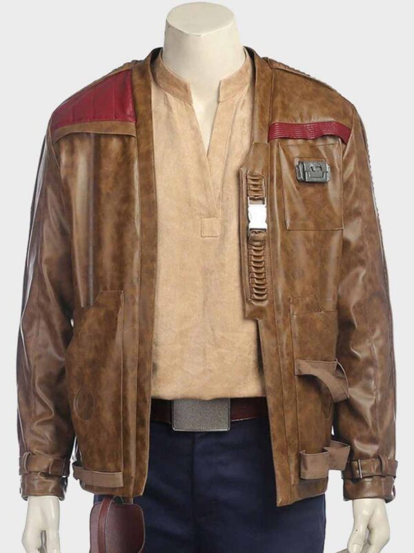 Belted Pilot Leather Jacket