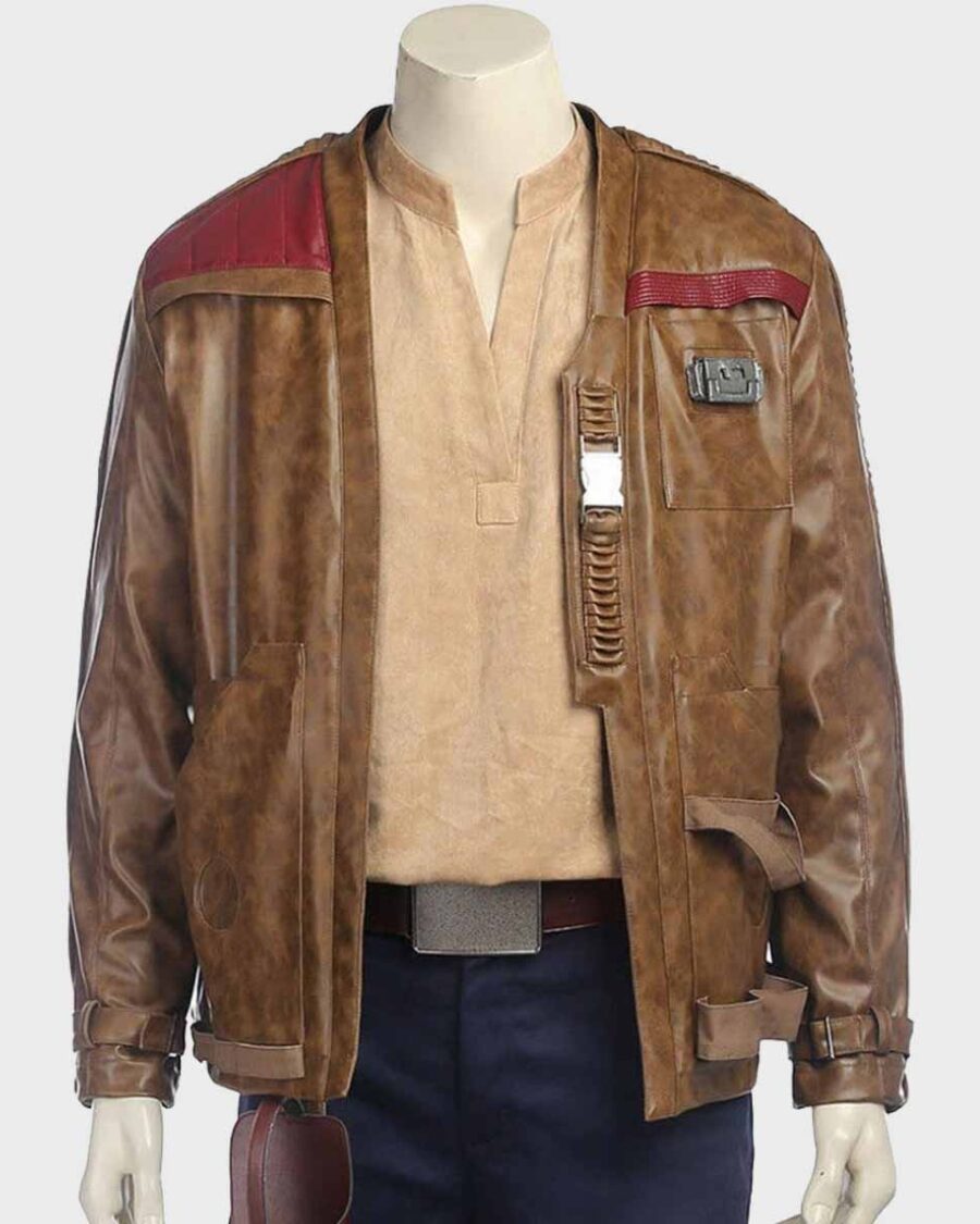 Belted Pilot Leather Jacket