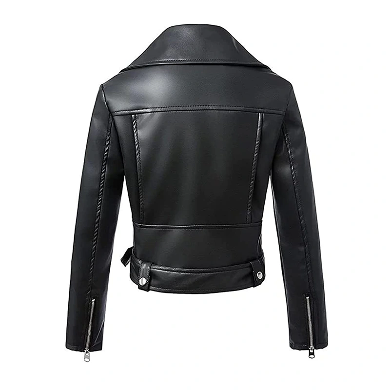 Diane Black Motorcycle Leather Jacket