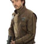 Brown Stand-Collar Field Jacket