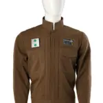 Brown Stand-Collar Field Jacket