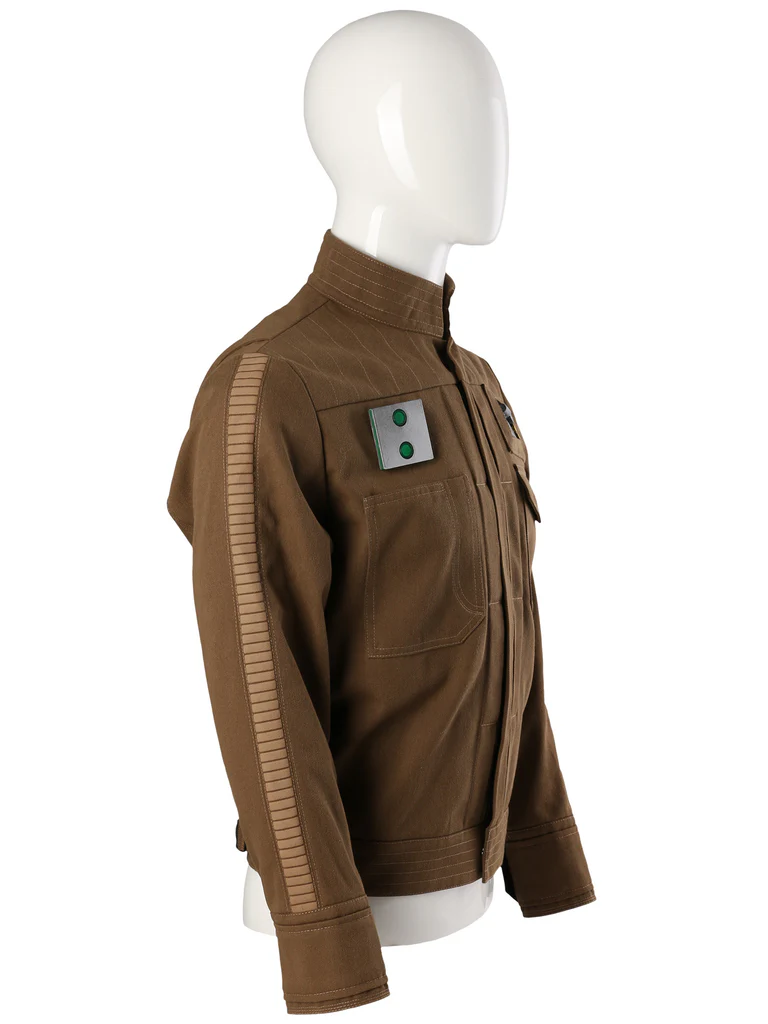 Click to zoom Brown Stand-Collar Field Jacket